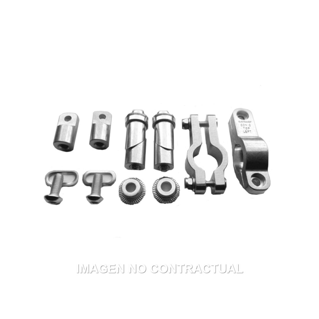 Kit montaje paramanos Circuit P4 para manillares de hierro de D 22 mm