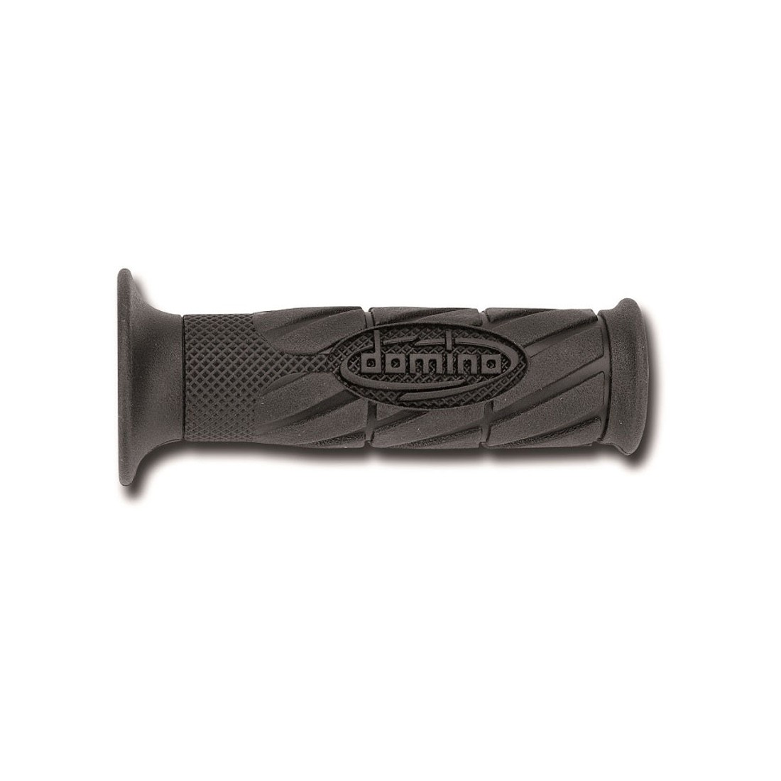 Puños Domino On Road con Logo Negros Cerrados D 22 mm L 120 mm