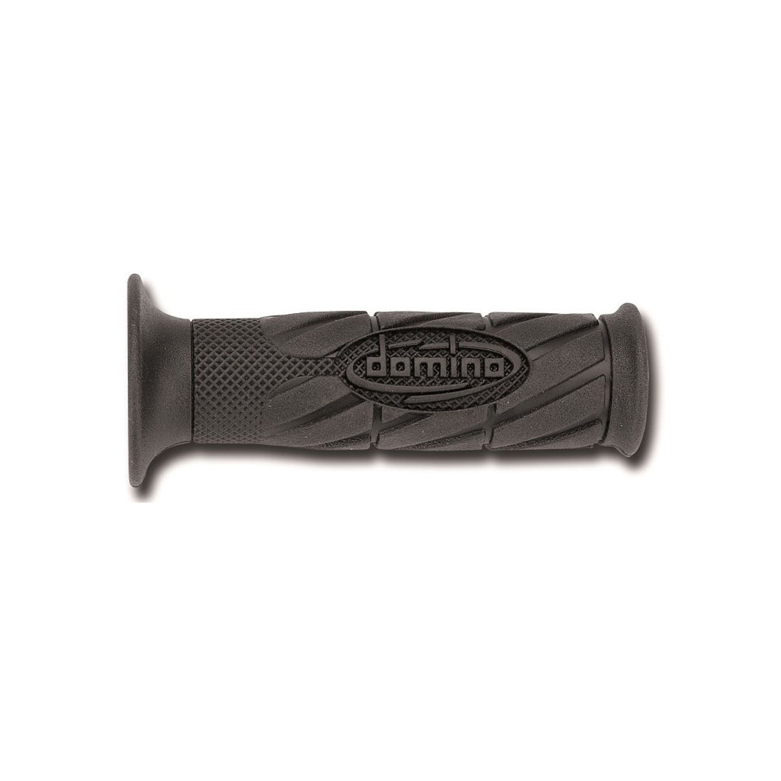 Puños Domino Scooter con Logo Negros abiertos Abiertos D 22 mm L 120 mm