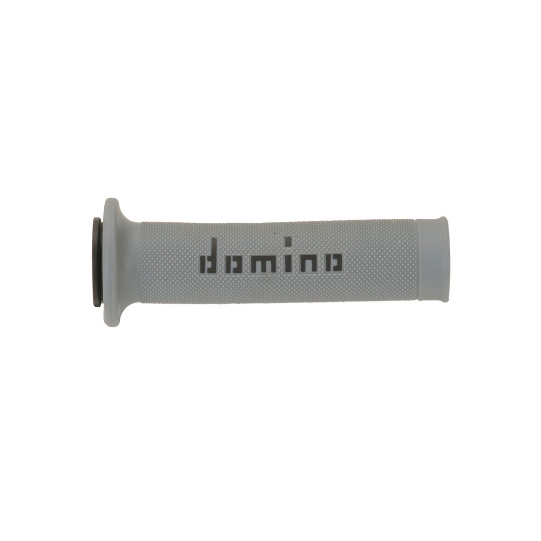 Puños Domino On Road Gris - Negro Abiertos D 22 mm L 120-125 mm