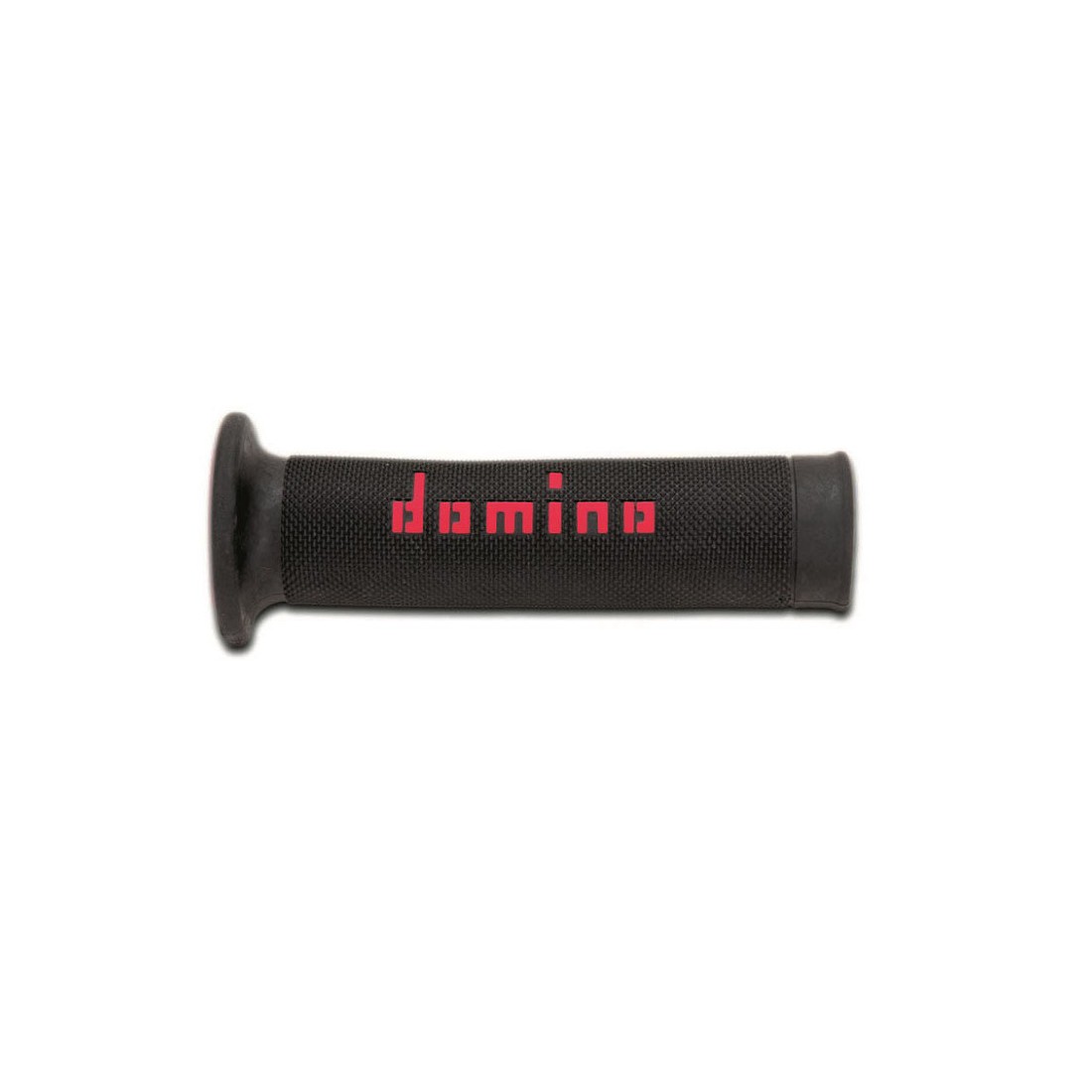 Puños Domino On Road Negro - Rojo Abiertos D 22 mm L 120-125 mm