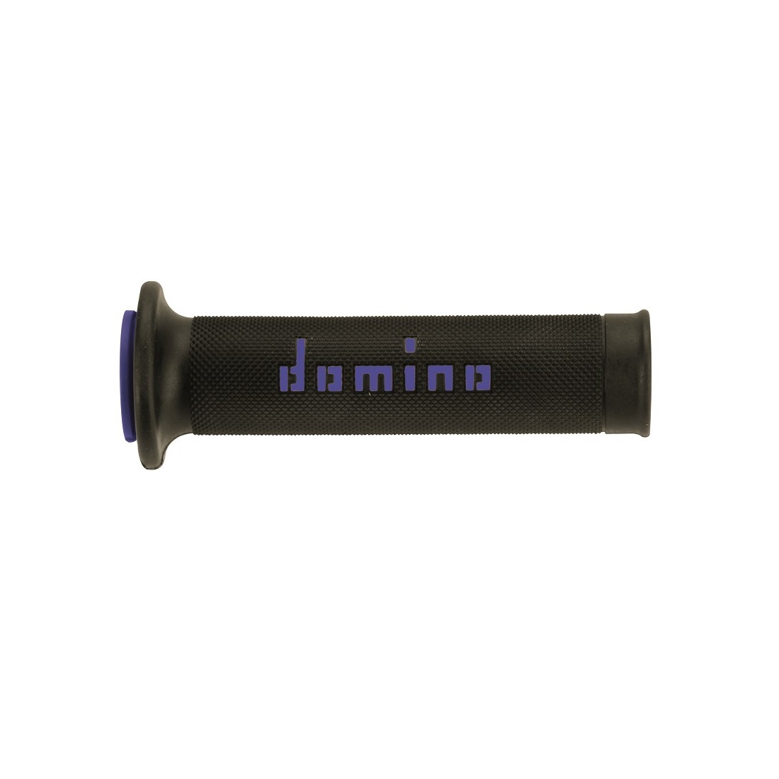 Puños Domino On Road Negro - Azul Abiertos D 22 mm L 120-125 mm