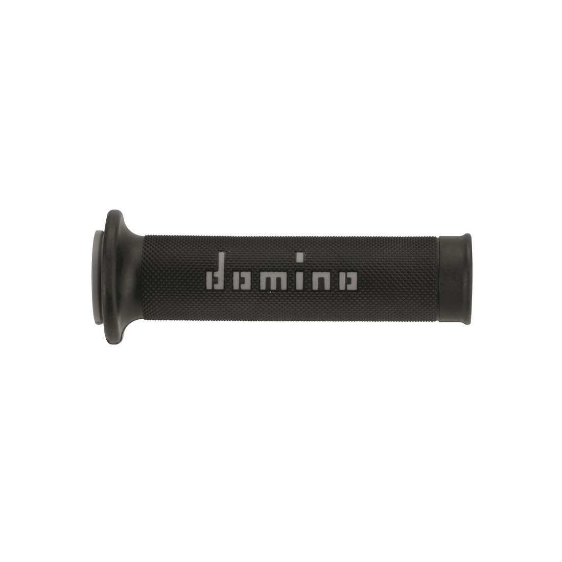 Puños Domino On Road Negro - Gris Abiertos D 22 mm L 120-125 mm