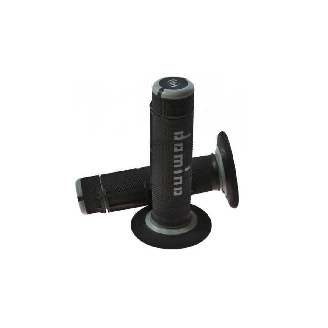 Puños Domino Off Road Negro - Gris Cerrados D 22 mm L 118 mm