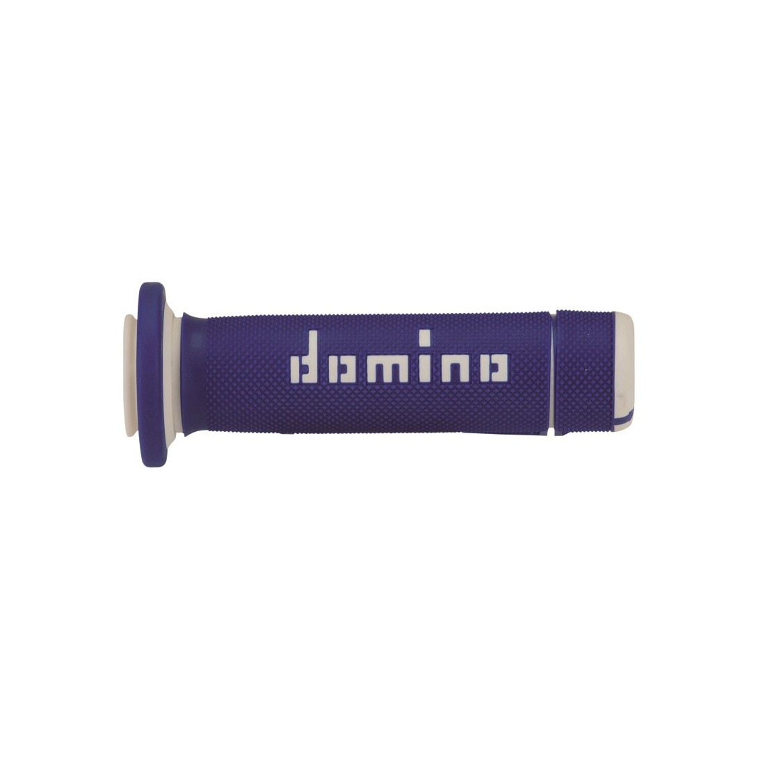 Puños Domino ATV Azul - Blanco Cerrados D 22 mm L 118- 122 mm