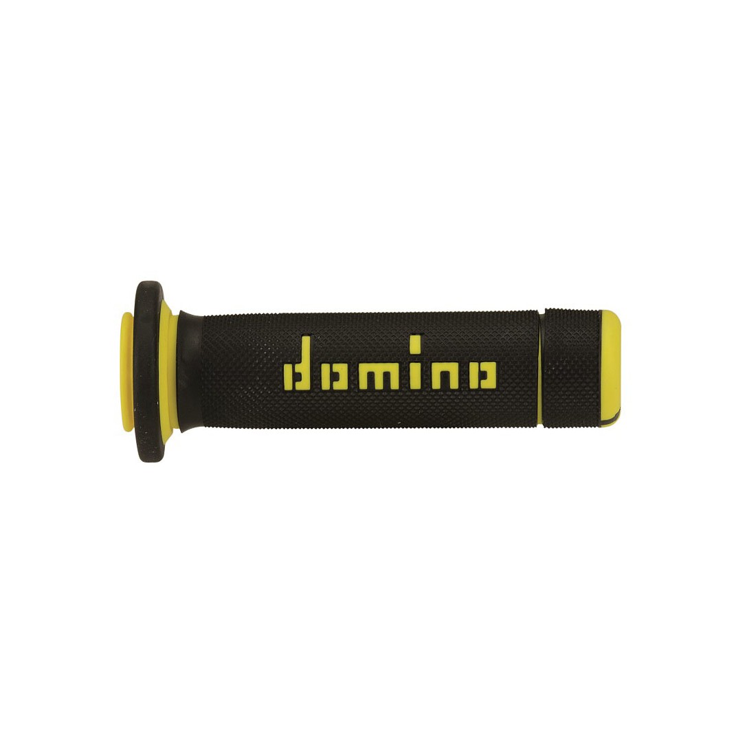 Puños Domino ATV Negro - Amarillo Cerrados D 22 mm L 118- 122 mm