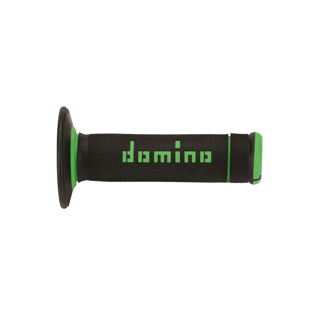 Puños Domino Off Road X-Treme Negro - Verde Cerrados D 22 mm L 118 mm