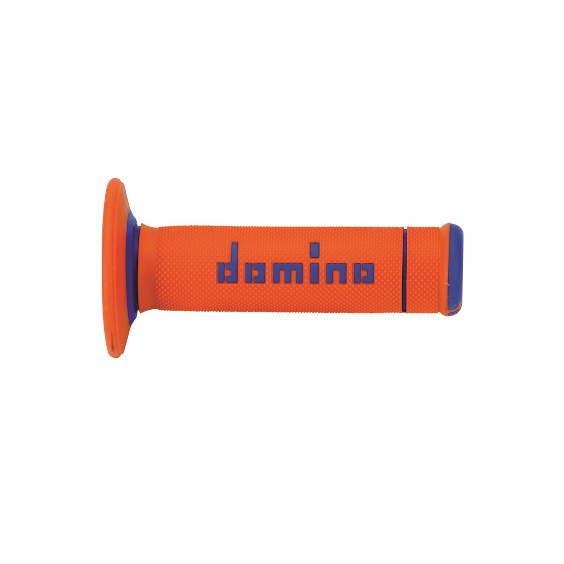 Puños Domino Off Road X-Treme Naranja - Azul Cerrados D 22 mm L 118 mm
