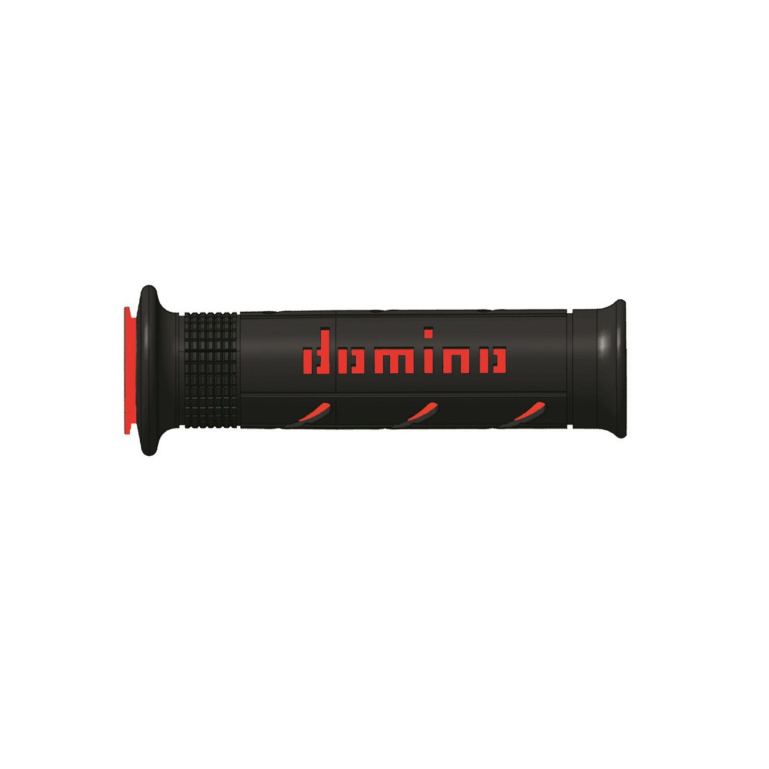 Puños Domino XM2 Super soft Negro - Rojo Abiertos D 22 mm L 120-125 mm