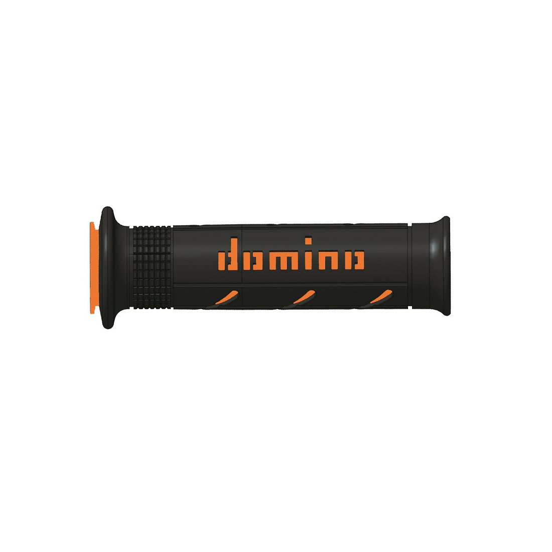 Puños Domino XM2 Super soft Negro - Naranja Abiertos D 22 mm L 120-125 mm