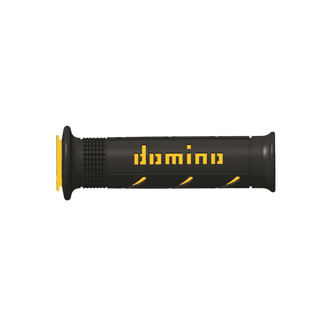 Puños Domino XM2 Super soft Negro - Amarillo Abiertos D 22 mm L 120-125 mm