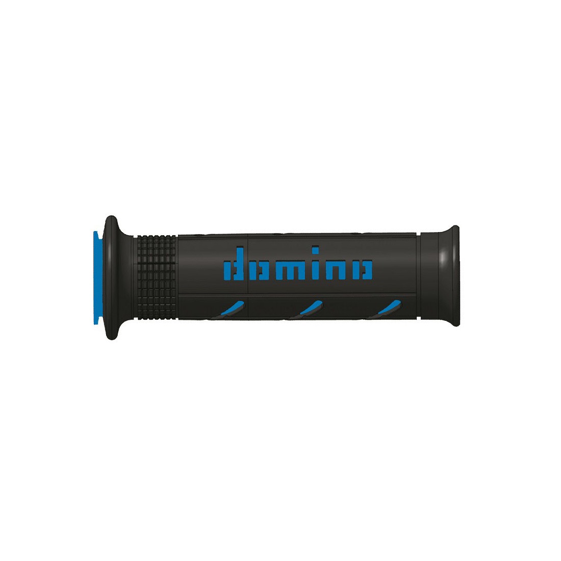 Puños Domino XM2 Super soft Negro - Azul Abiertos D 22 mm L 120-125 mm