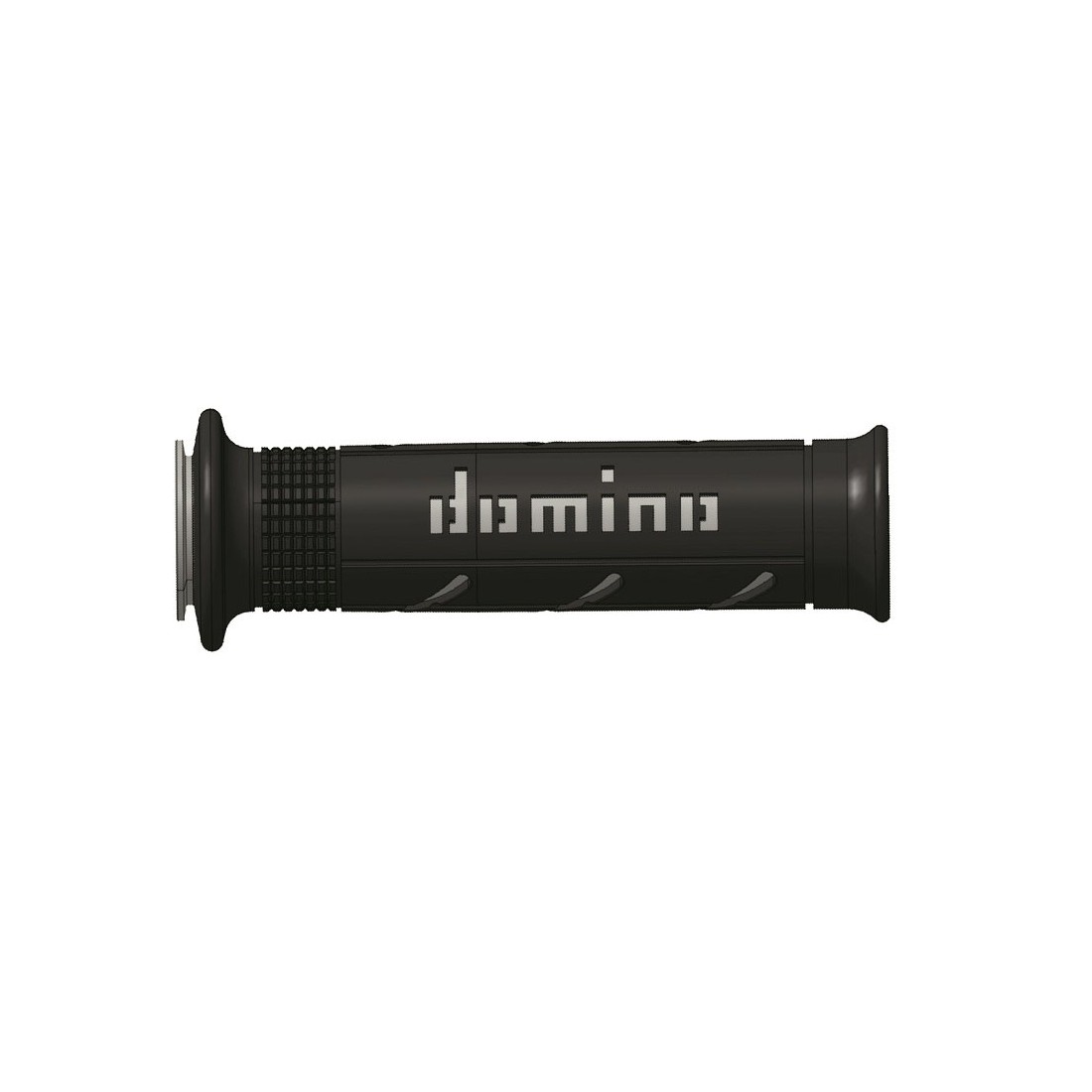 Puños Domino XM2 Super soft Negro - Gris Abiertos D 22 mm L 120-125 mm