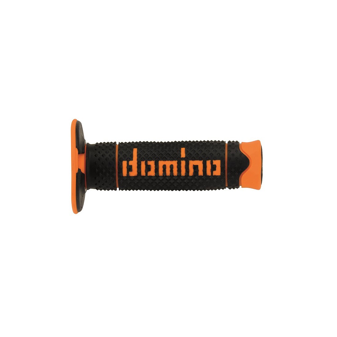 Puños Domino DSH off-road Negro - Naranja Cerrados D 22 mm L 120 mm