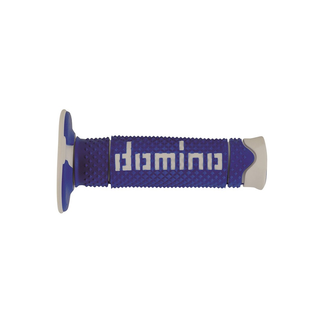 Puños Domino DSH Off Road Azul - Blanco Cerrados D 22 mm L 120 mm