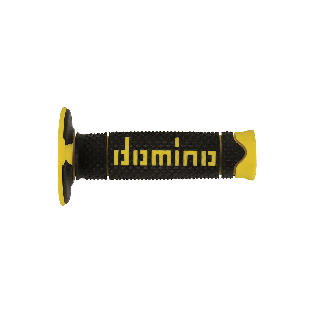 Puños Domino DSH Off Road Negro - Amarillo Cerrados D 22 mm L 120 mm