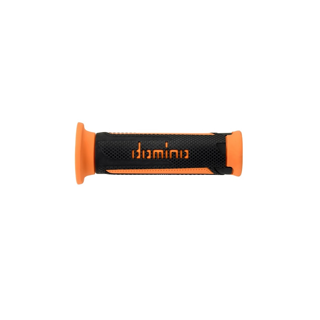 Puños Domino Turismo Antracita-Naranja Abiertos D 22 mm L 120 mm