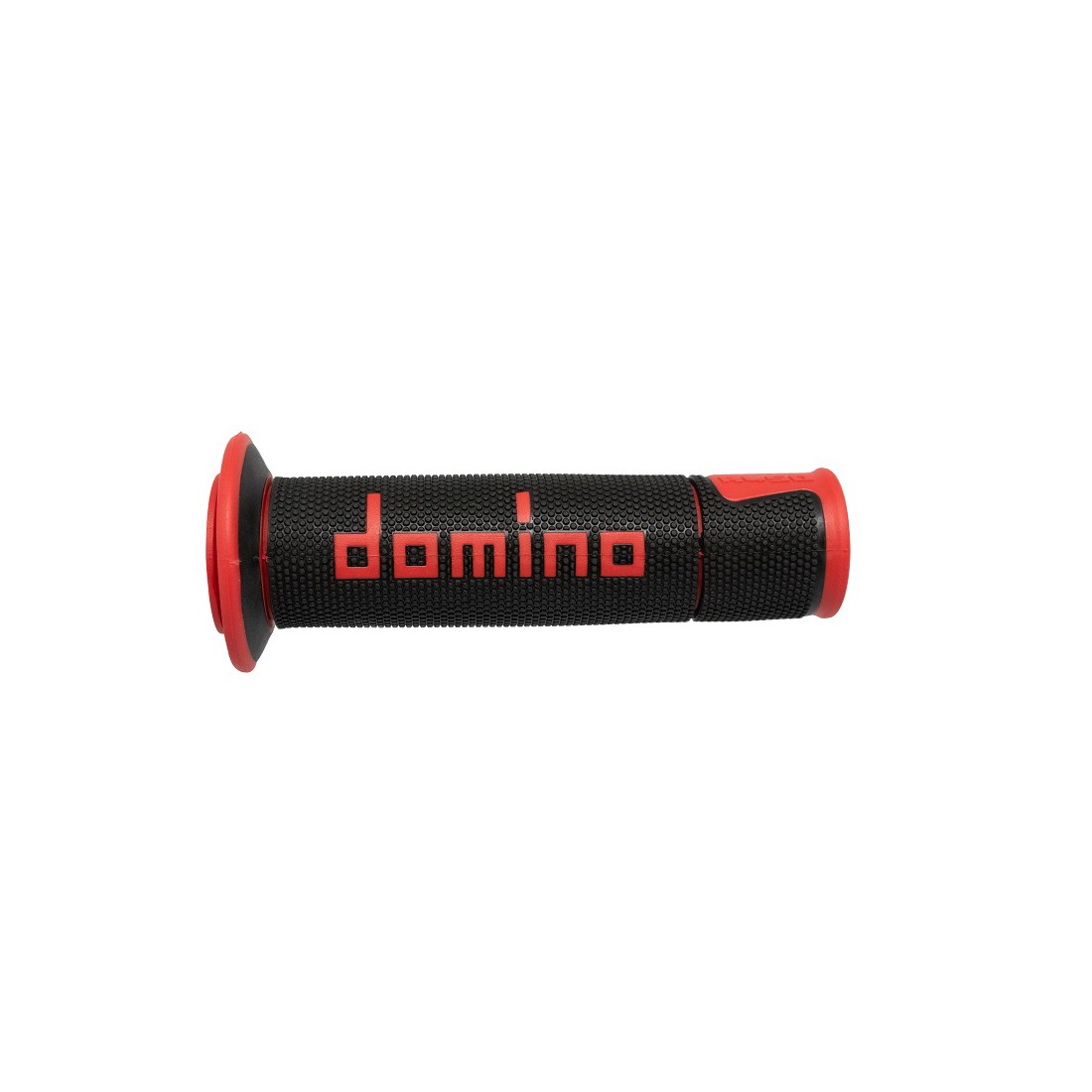 Puños Domino On Road Racing Negro/Rojo Abiertos D 22 mm L 120 mm
