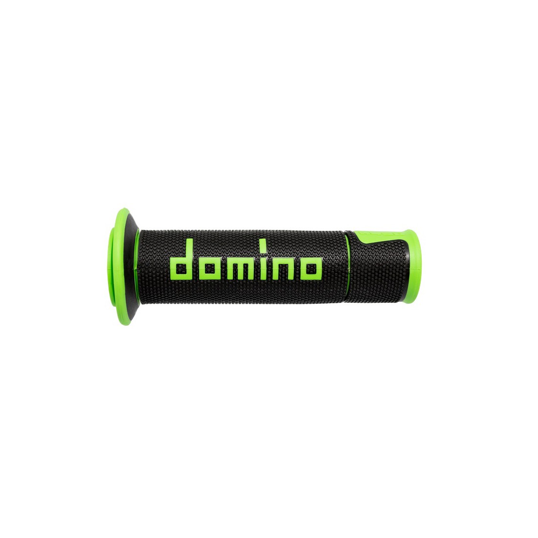 Puños Domino On Road Racing Negro/Verde Abiertos D 22 mm L 120 mm