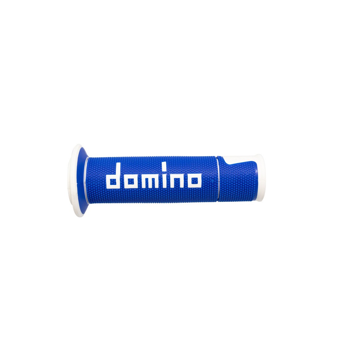 Puños Domino On Road Racing Azul/Blanco Abiertos D 22 mm L 120 mm