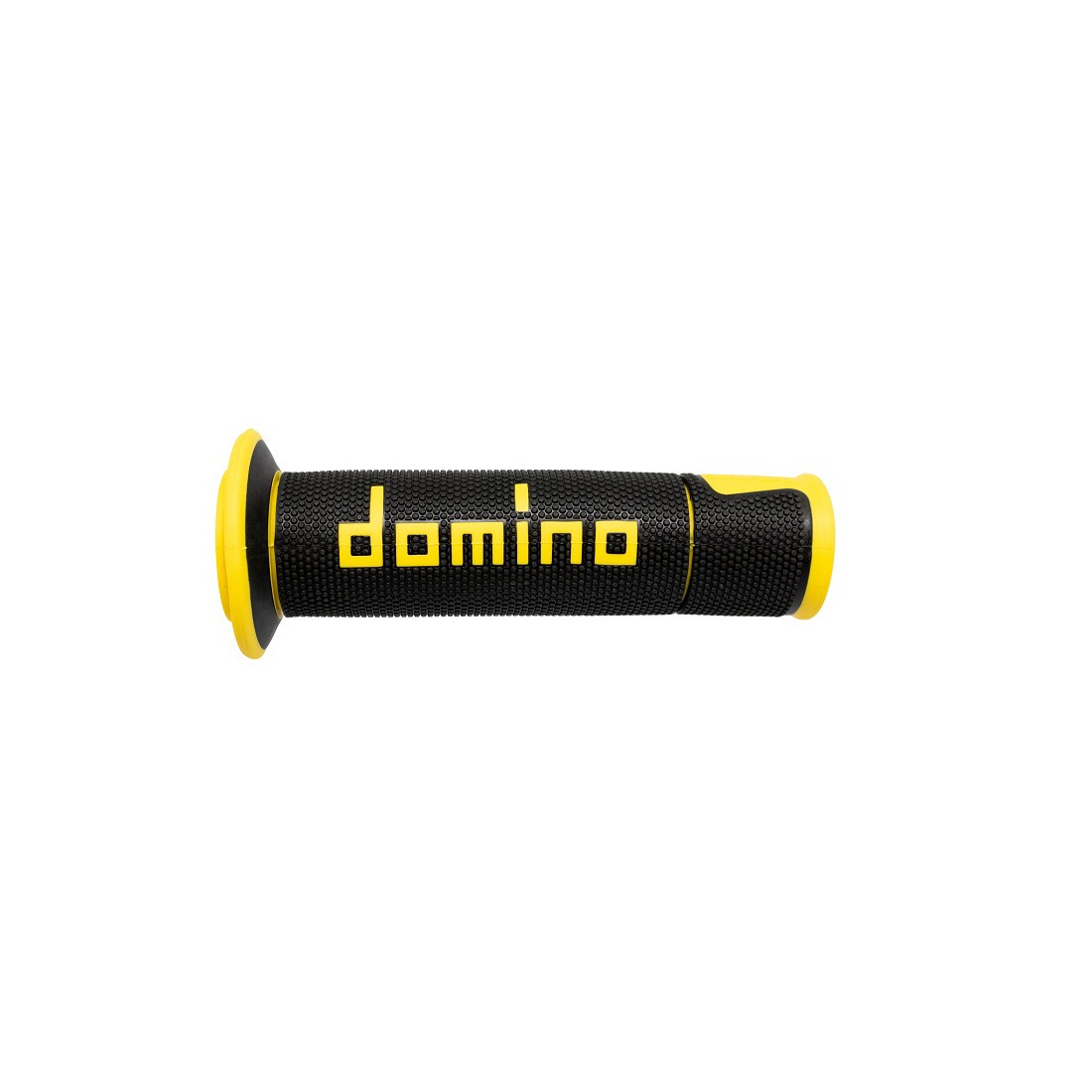Puños Domino On Road Racing Negro/Amarillo Abiertos D 22 mm L 120 mm